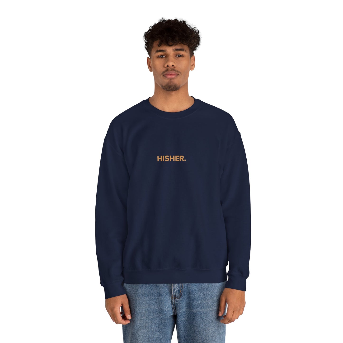 HISHER. Original NAVY Unisex Heavy Blend™ Crewneck Sweatshirt