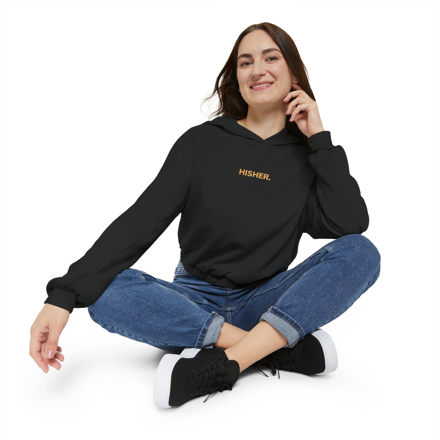 HISHER. Original Women's Cinched Bottom Hoodie