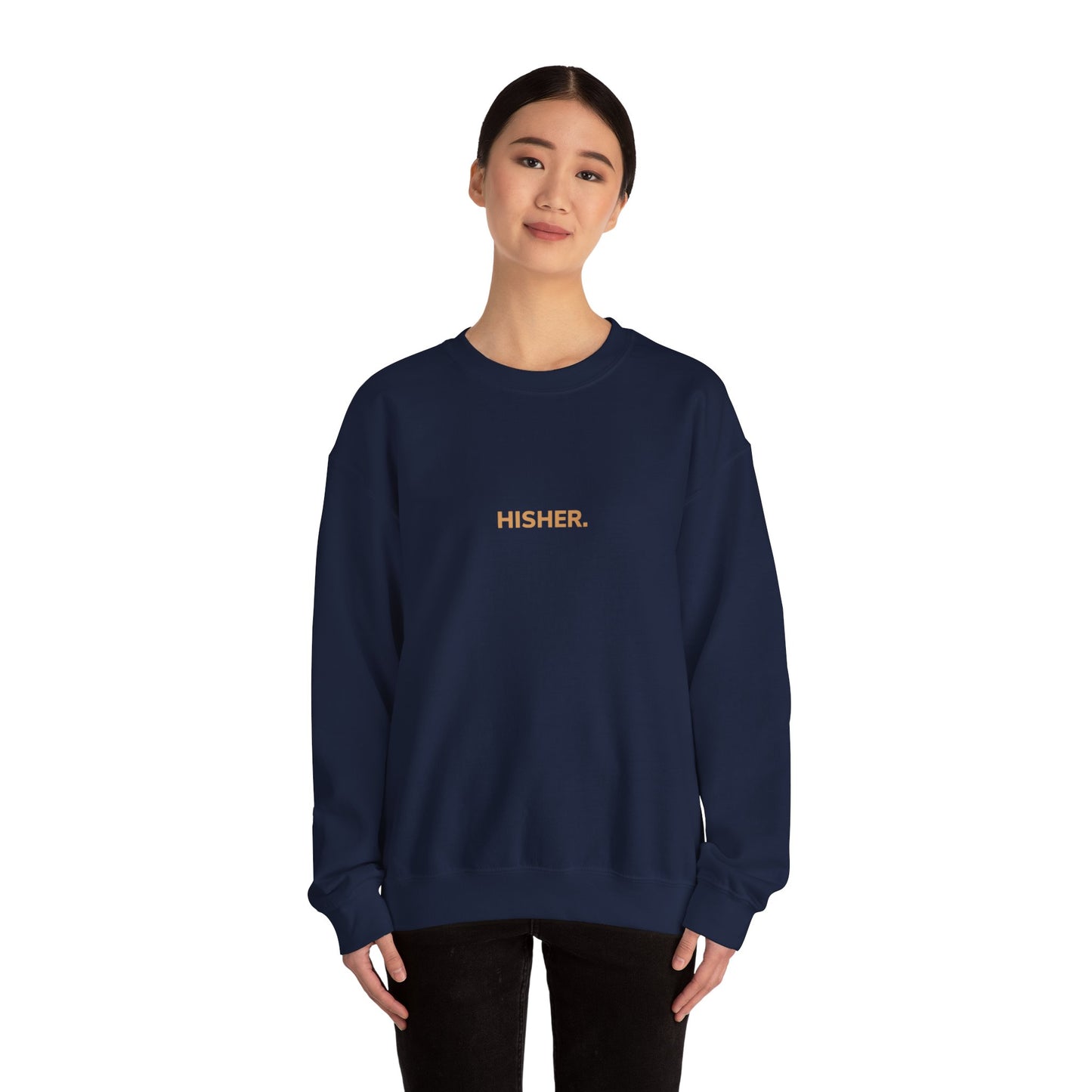 HISHER. Original NAVY Unisex Heavy Blend™ Crewneck Sweatshirt